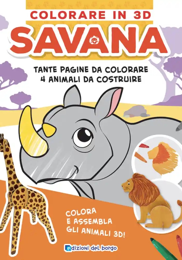 Savana. Colorare In 3d. Ediz. A Colori