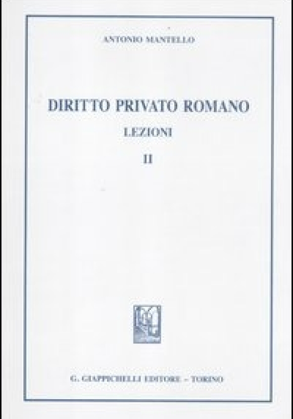 Diritto Privato Romano Lezioni 2