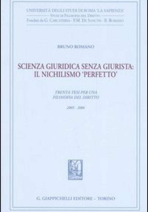 Scienza Giuridica Senza Giurista