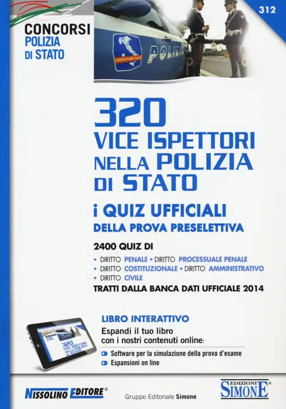 320 Vice Ispettori Ps - Quiz Prova Preselettiva