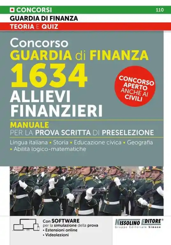 1634 Allievi Guardia Finanza 2024