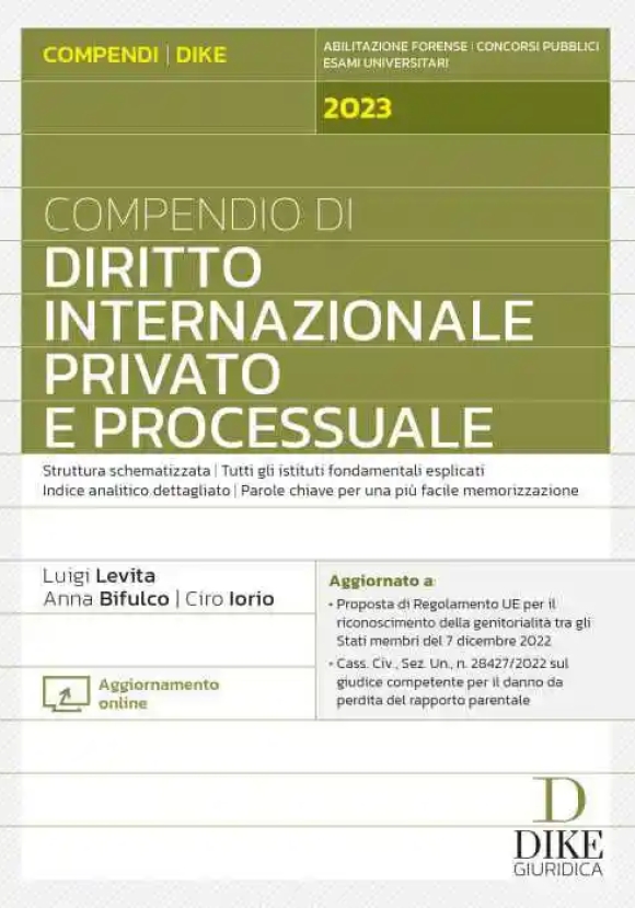 Compendio Diritto Int.le Privato 2023