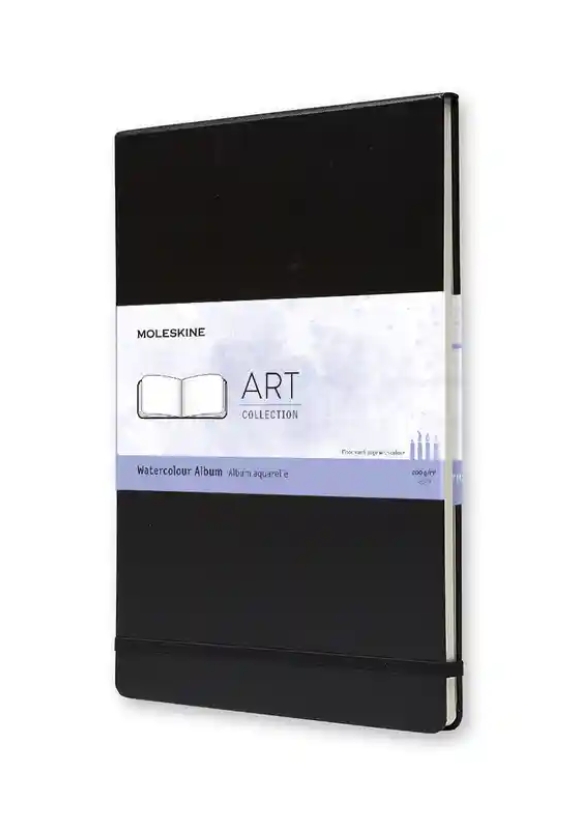 Art Watercolor Album A4 Black