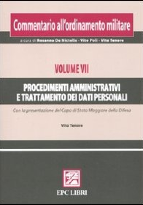 Procedimenti Amministrativi E Trattamento Dati Personali Commentario All