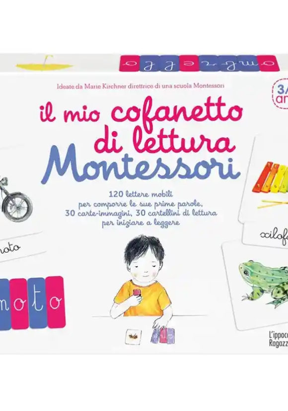 Mio Cofanetto Di Lettura Montessori. Con Carte (il)