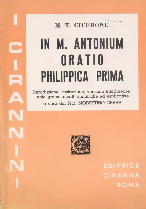 Prima Filippica Contro Antonio