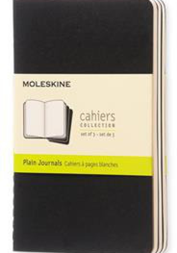 Cahier Jnls Pocket Pla Black