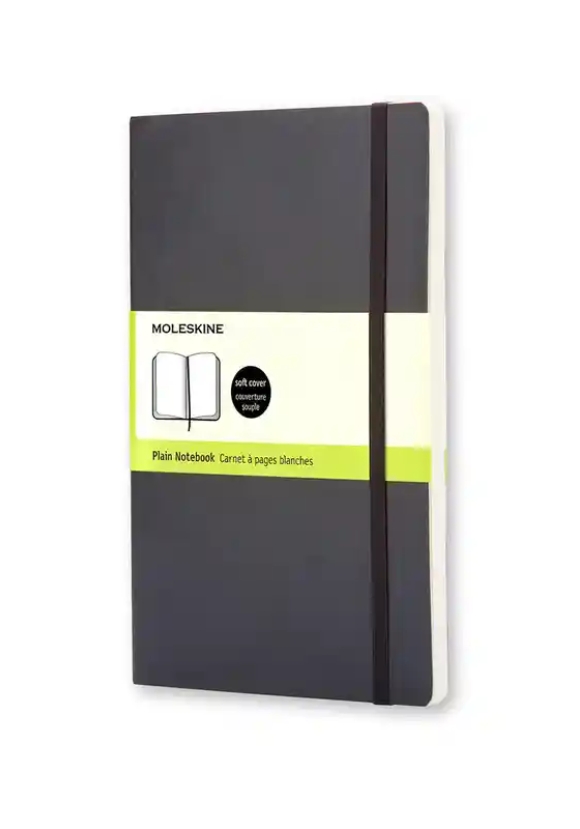 Notebook Large Pla Black Soft