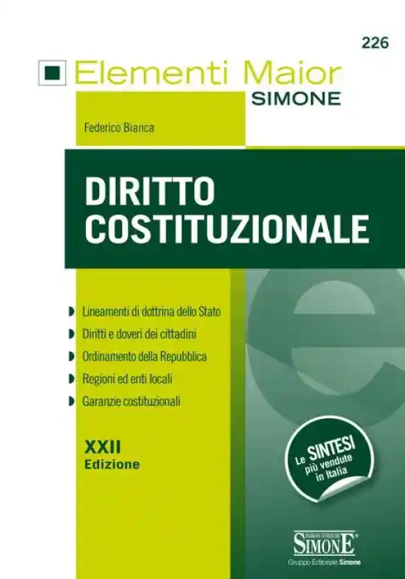 226  Elementi Maior Di Diritto Costituzionale