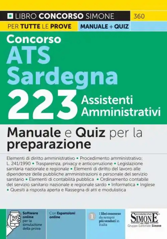 Concorso Ats Sardegna 223 Assistenti Amm