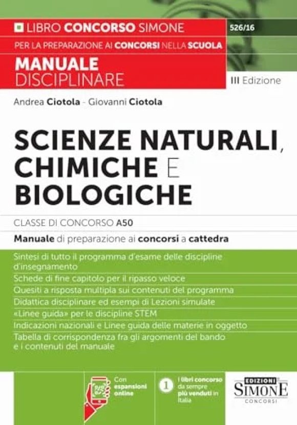 Scienze Naturali Chimiche Biol.a50 2024