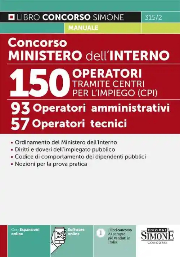 150 Operatori E 93 Amm.vi Min.interno