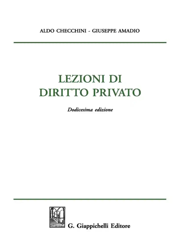 Lezioni Di Diritto Privato