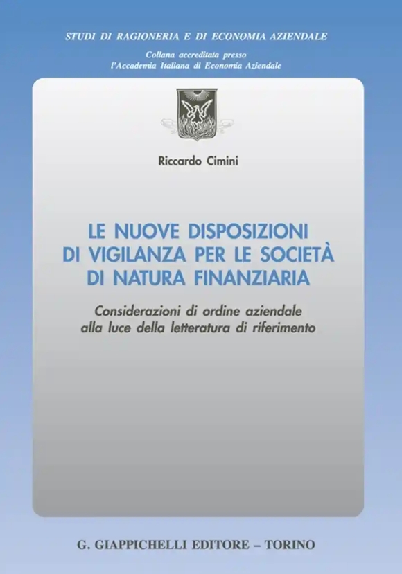 Nuove Disposizioni Vigilanza Soc.natura