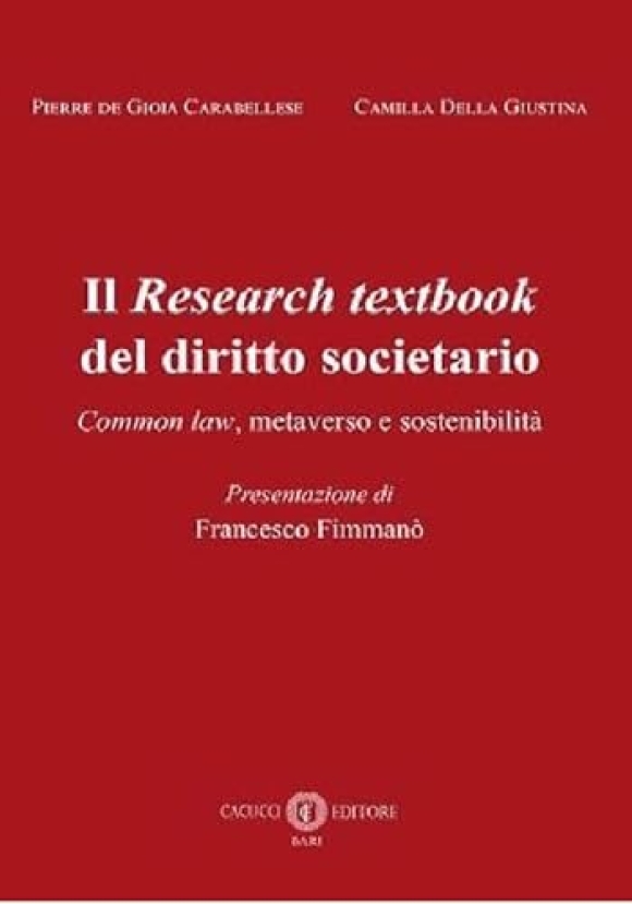 Research Textbook Del Diritto Societario